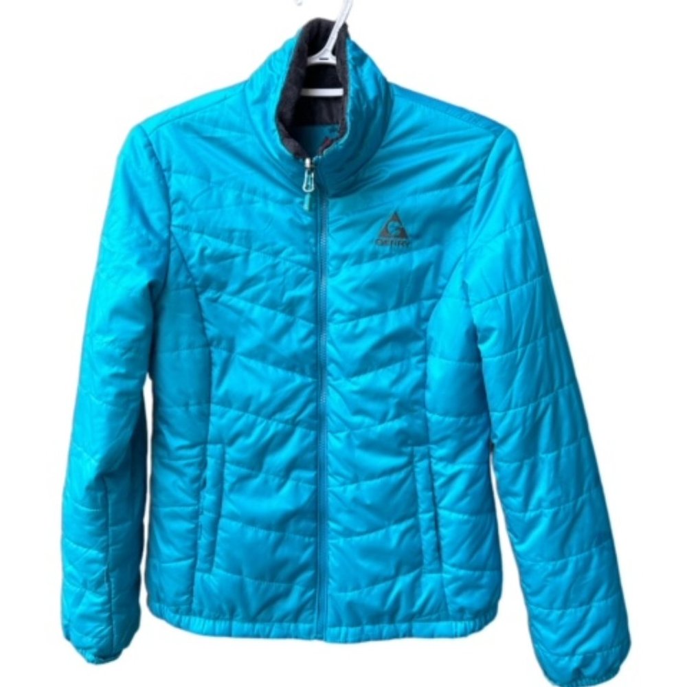 Women's Gerry Quilted Puffer Jacket SMALL Aqua/Turquoise Style EG9400
